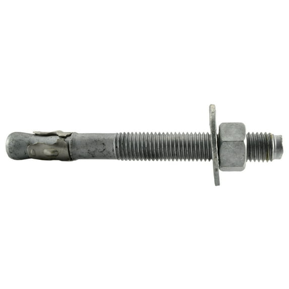 3/4" x 7" Hot Dip Galvanized Steel Wedge Anchor Bolts (10 pcs.)