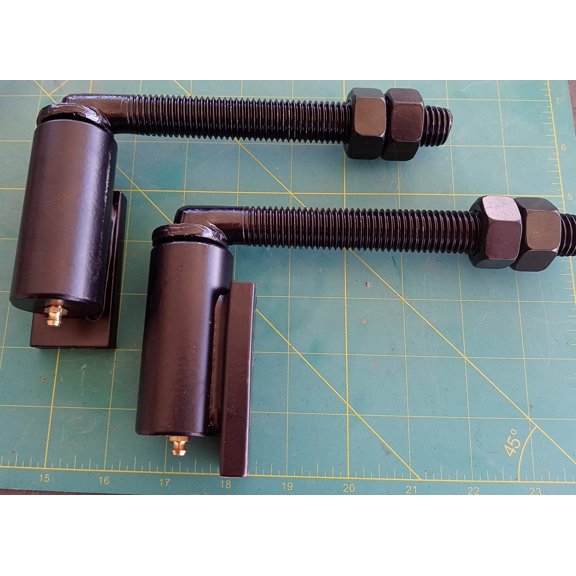 3/4" x 7 inch Adjustable Gate Hinges (Pair) Heavy Duty Pivot Hinge for Welding Weld on Large Gates$$Tools & Hardware Other