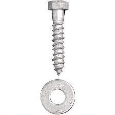 5/8-11 X 4 Inch Galvanized Hex Bolts With Nuts & Washers - Grade A, Quantity 25
