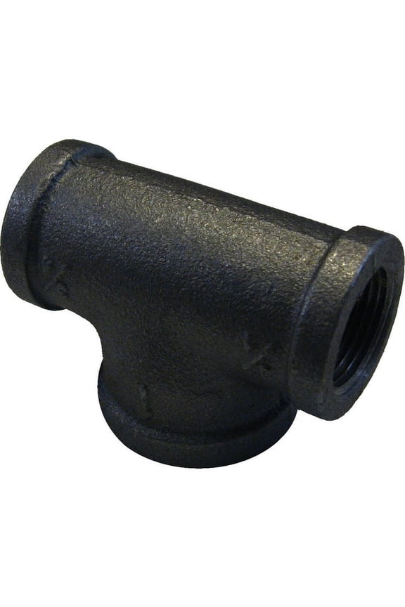 3/4"x3/4"x1" Black Iron Tee