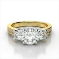 thumbnail image 1 of 3.40 Ct Brilliant Round Cut Diamond Bridal Rings Solid 18K Yellow Gold, 1 of 6