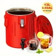 thumbnail image 1 of 3.43gal Insulated Beverage Bucket: Multi-Purpose Ice Bucket for Hot & Cold Drinks, Ideal for Camping, Parties, and Outdoor Events, Portable Water Cooler|Jug for Camping Party Sports Essentials, 1 of 6