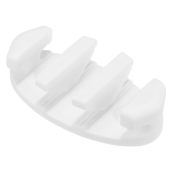 3.46" Nylon Zig Zag Cleat Rope Tie Kayak Cleat for Marine Boat Deck, White