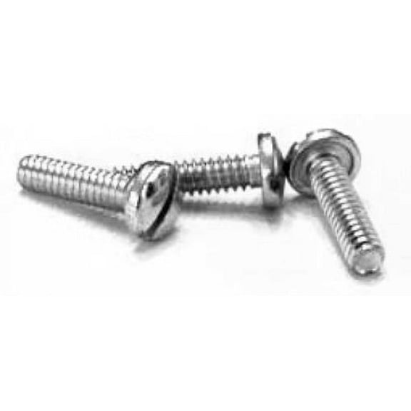 3-48 x 1/4" Machine Screws / Slotted / Binder Undercut Head / Steel / Zinc - 10000 Piece Carton