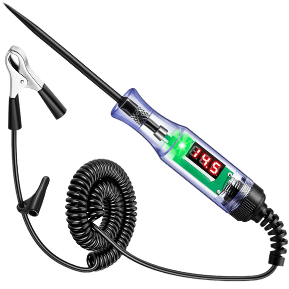 3-48V Digital LED Automotive Circuit Test Light, Voltage Display Electrical Test Probe with Voltmeter for Car Truck Motorcycle Fuse & Battery Voltage Testing