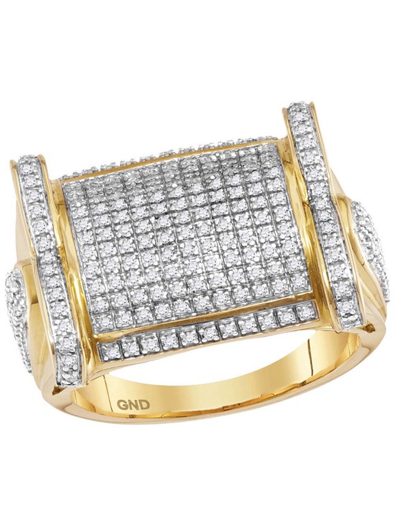 3/4CT-DIA MICRO-PAVE MENS RING