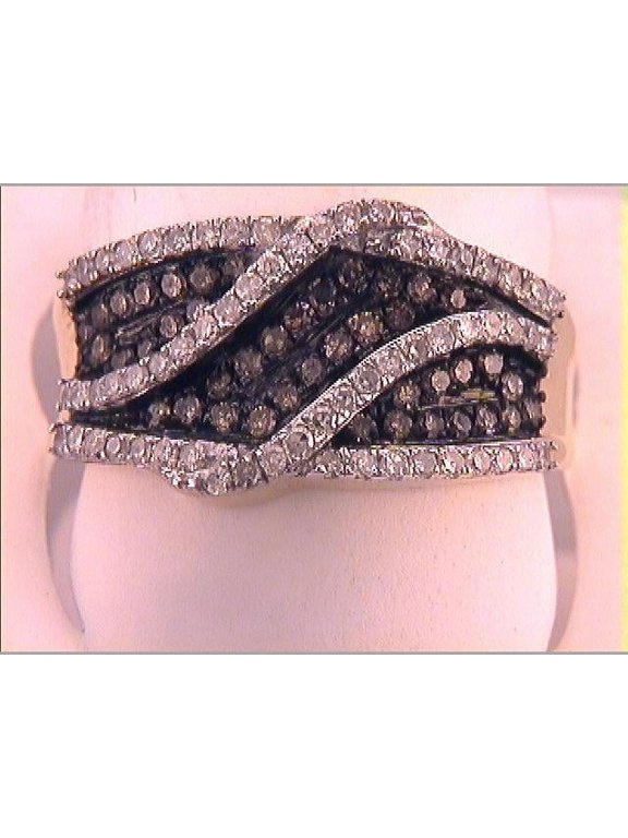 3/4CTW-DIA FASHION BROWN RING