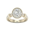 thumbnail image 1 of 3/4Ct TDW Oval Diamond 14k Yellow Gold Halo Engagement Ring (I-J, I2), 1 of 4