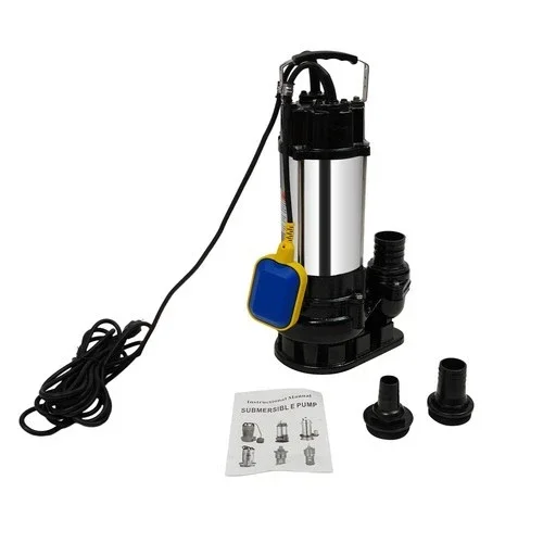3/4HP Sewage Grinder Pump 80GPM Submersible w/ Auto Float Switch, Sump Ejector for Basement Sewage Basin, 50ft Max Lift