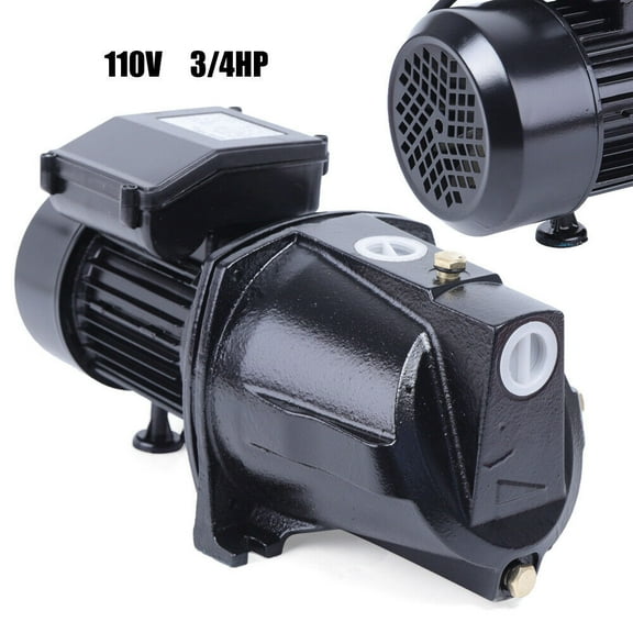 3/4HP Well Jet Pump Self-Priming Shallow Water Pump with Pressure Switch 110V