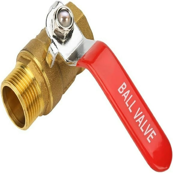 3/4Inch Brass Ball Valve,Heavy Duty Brass Ball Valve Shut Off Switch,Water Stop Shut Off,Threaded Thread Pipe Fitting with Lever Handle(1Pack)