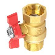3/4Inch Brass Ball Valves Male Female Thread Pipe Fitting With Butterfly Handle Two Way Shut Off Valves Pipe Fitting