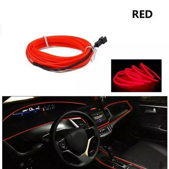 3/4M Atmosphere Lamp Light Line Diy Decorative Dash Board Console Auto Led Ambient Light Car Interior Accessories