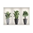thumbnail image 1 of 3/4PCS 3D Three-Dimensional Potted Plants Wall Decals,Green Plant Wall Decal,DIY Peel and Stick Tropical Potted Wall Stickers Adhesive Wall Stickers for Living Room, Entrance Decoration Wall Sticker, 1 of 7