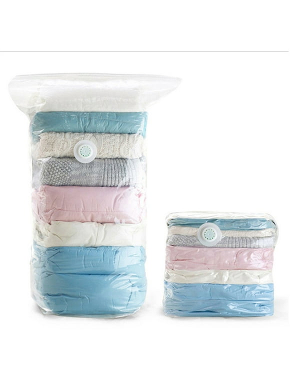 3/4Pcs Vacuum Storage Bags Reusable Compressed Storage Bag for Duvets, Clothes, Quilts, Pillows, Comforters