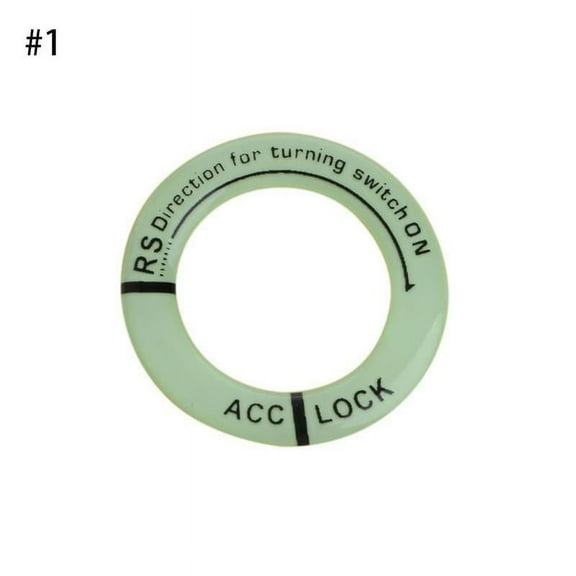 3.4X3.4Cm Led Luminous Car Zndschloss Loch Ringspule X9V4 Aufkleber Z6W8 E5J0