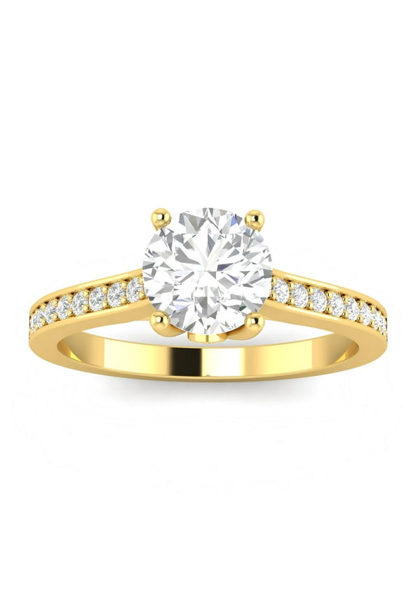 3/4ctw Diamond Engagement Ring in 10k Yellow Gold