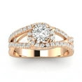 thumbnail image 1 of 3/4ctw Diamond Halo Engagement Ring in 10k  Rose Gold, 1 of 4
