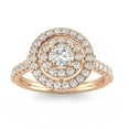 thumbnail image 1 of 3/4ctw Diamond Halo Engagement Ring in 10k  Rose Gold, 1 of 4