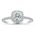thumbnail image 1 of 3/4ctw Diamond Halo Engagement Ring in 10k  White Gold, 1 of 5