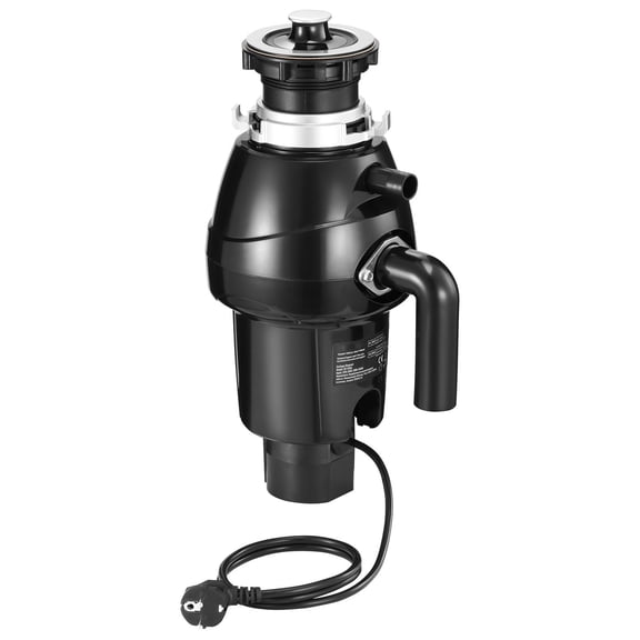 3/4horsepower Garbage Disposal, Continuous Feed 3250RPM, EZ Connect, Sound Reduction, Power Cord & Splash Guard for Kitchen Sinks