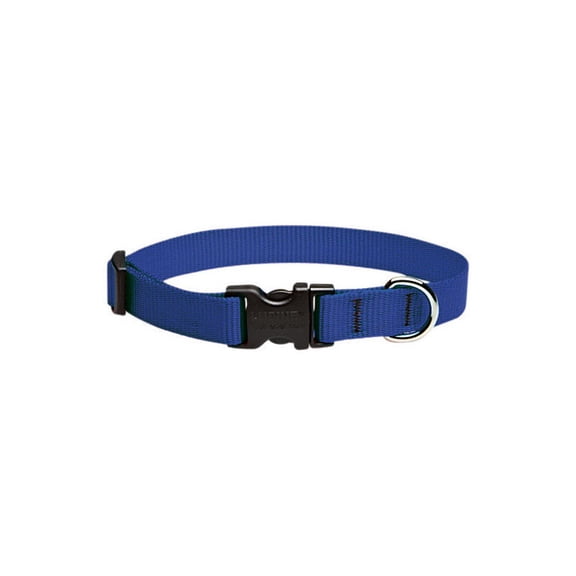 Lupine 3/4 In. Traditional Solid Blue 9 to 14 In. Adjustable Collar 17501