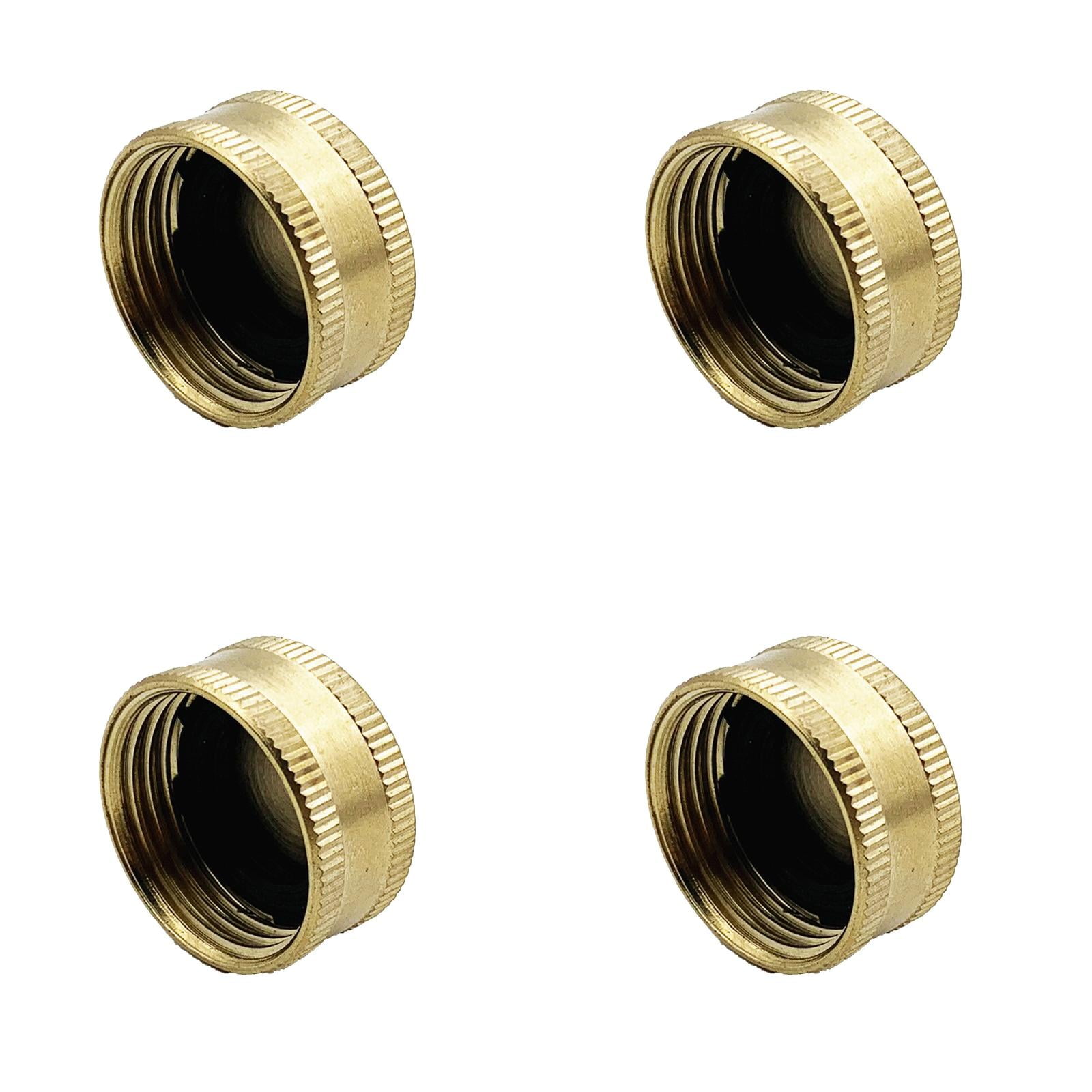 3/4in Garden Hose Caps with Washer Brass Garden Female End Hose ...