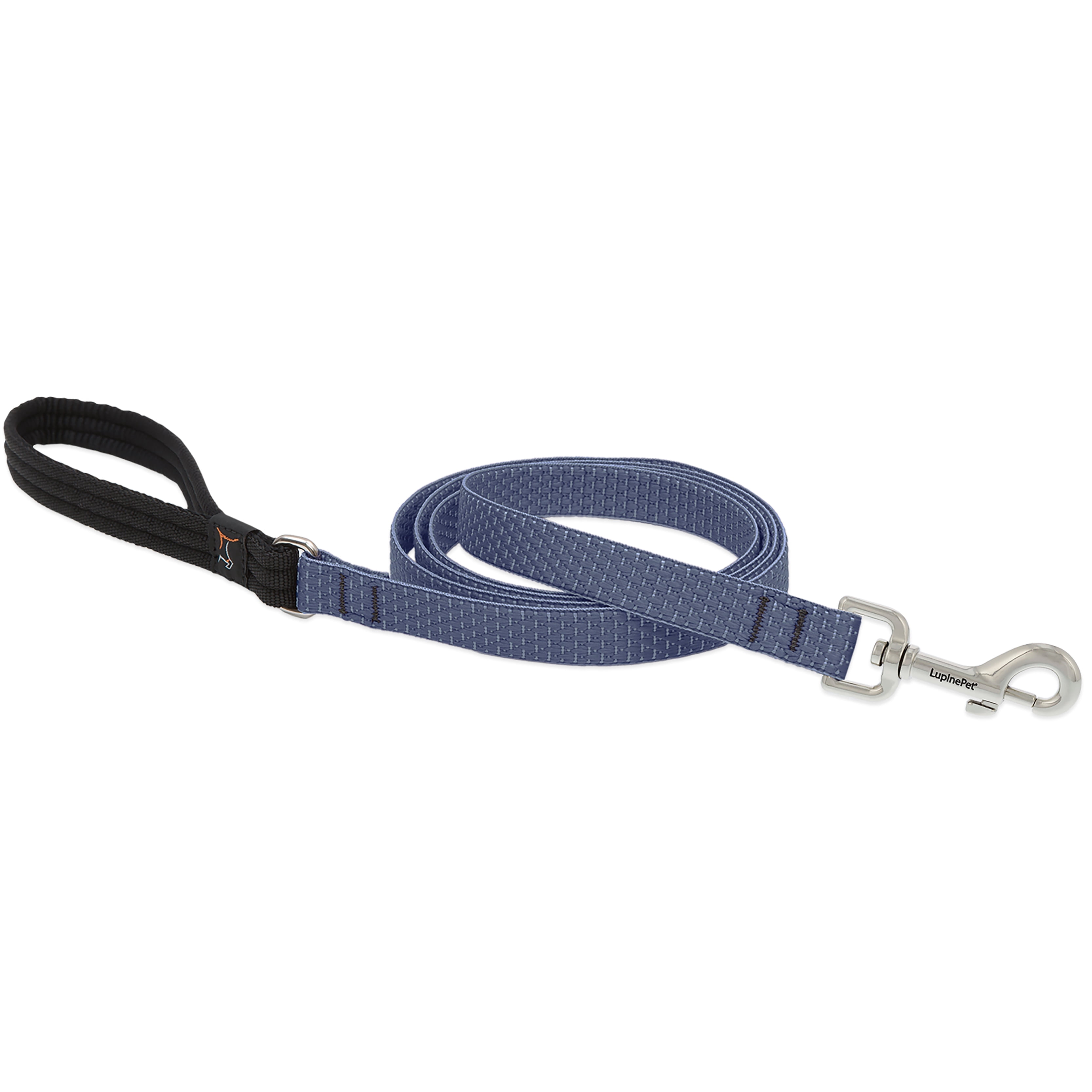 LupinePet Eco 3/4" Mountain Lake 6-Foot Padded Handle Leash for Medium and Larger Dogs