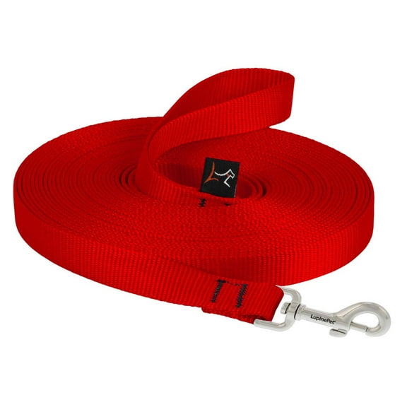 3/4in Red 30ft Dog Training Leash