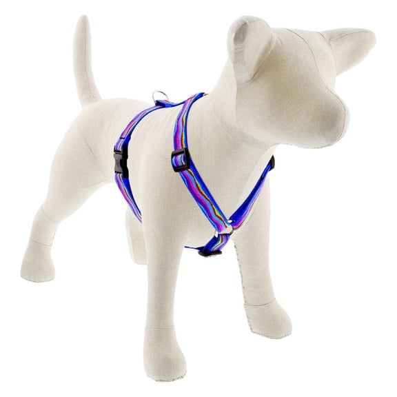 Adjustable Dog Harness by Lupine 3/4" Wide Ripple Creek Design with 14-24" Girth