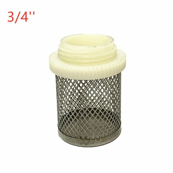 3/4inch Pump Rain Barrel Suction Strainer Stainless Steel Basket Hose Filter Garden
