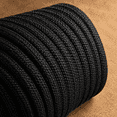 Black Rigging Rope 3/4inch x 200feet Black Double Braided Polyester Arborist Rigging Rope ...