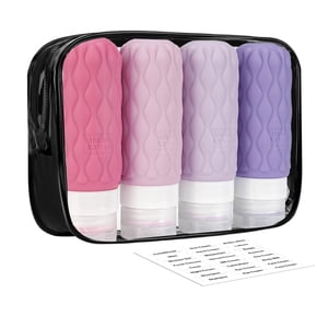 Travel Bottles in Clear 3.4 Oz TSA-Approved Travel Containers