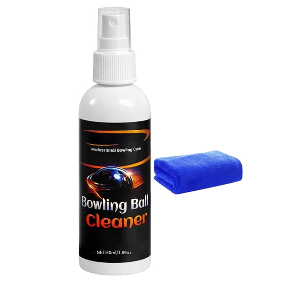 3.4oz bowling ball cleaner spray, portable with premium towel to keep balls in good condition