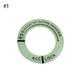 thumbnail image 1 of 3.4x3.4cm LED Luminous Car Ignition Key Hole Ring Coil Decor N6C0, 1 of 1