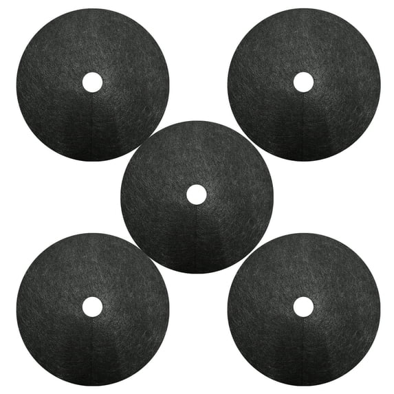 3/5/10 Pcs Garden Tool Black Circular Weed Mat Tree Trunk Surround Easy Drain Hole Design Durable Garden Soil Cover Orchard Landscape Fabric