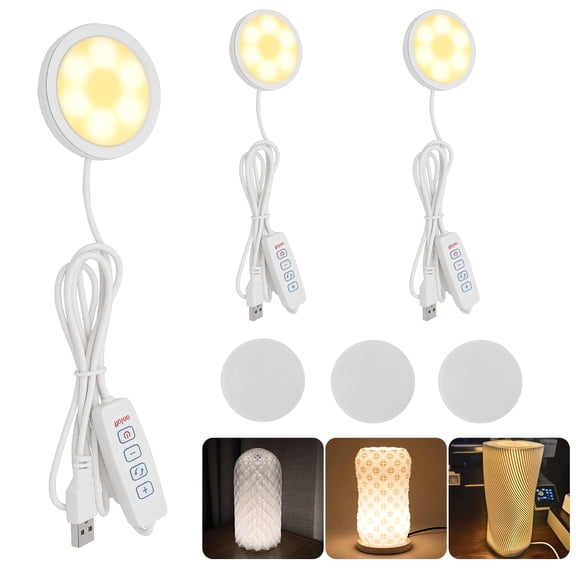 Tmwefusc  LED Lamp Kit,3 Color Temperature Adjustable Brightness 3D Printing Workspace Lamp,5V USB Powered, 3000K Warm Light