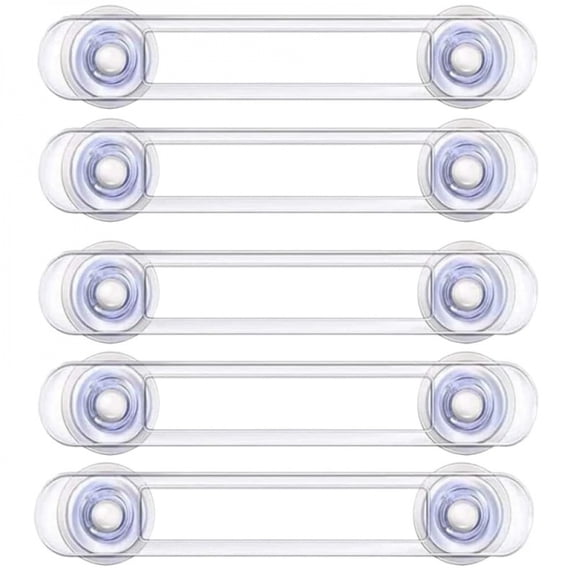 3/5/10Pcs Baby Safety Cabinet Locks & Straps Kids Plastic Drawer Locks for Home Proofing Adjustable Length for Secure Closure