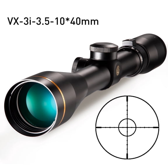 3.5-10X40Multiple Models Of Hunting Scopes, Black Aluminum Alloy Body, Green Lenses, Precise Shooting And Hunting Quick Aiming Grid, Suitable for Hunting, Shooting Professionals, And Beginners.