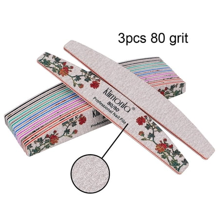 3/5/10pcs lot New Nail File Flower Printed Nail buffer Colorful Lime a ongle 80/100/150/180/240 Professional Manicure Tools 3pcs 80 Grit