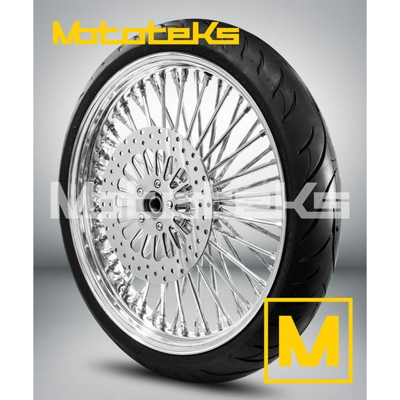 3.5 52 DNA HARLEY SOFTAIL MODEL STAINLESS STEEL USA BUILT/ 1984-1999 / & BLACK TIRE