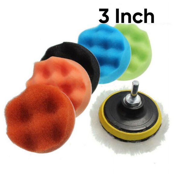 3″/5″/6″/7" Polishing Waxing Buffing Pad Sponge Kit Set for Car Polisher