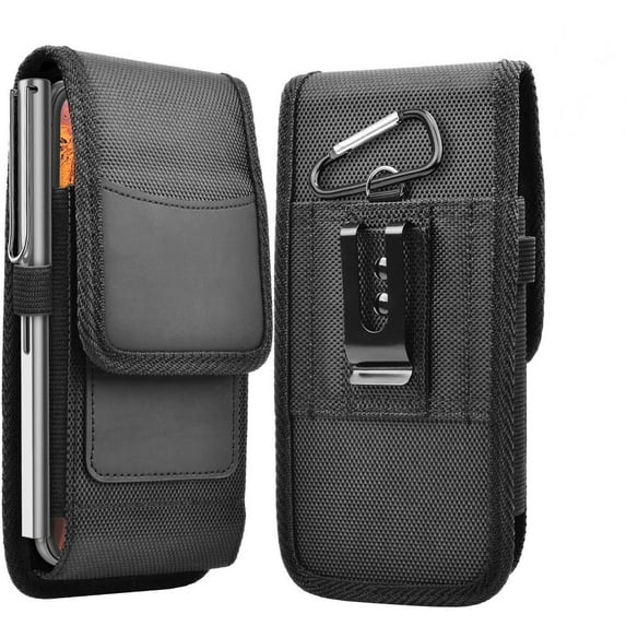 3.5-7.5 Inch Large Capacity Mobile Phone Bags Cell Phone Holster Pouch with Belt Loop Wallet Case Cover Case Waist Bag Phone Protector