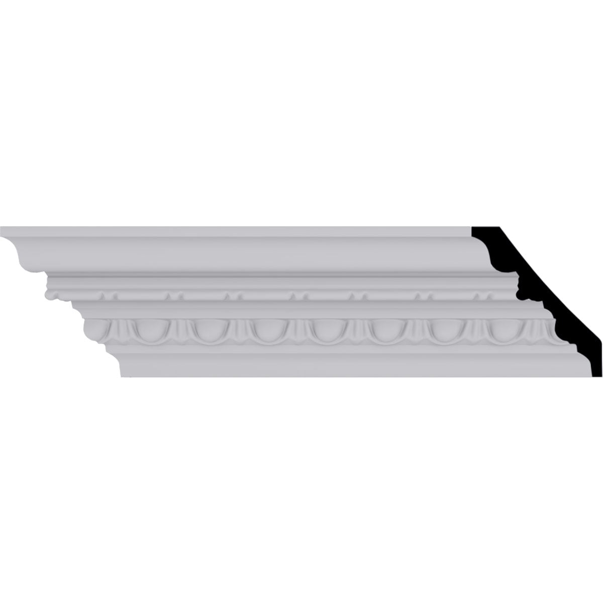 Stockport Primed Polyurethane Traditional Crown Moulding