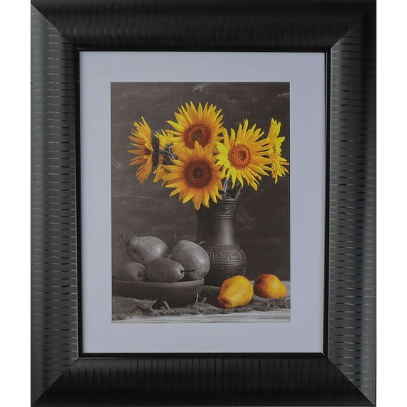 3-5/8" Polystyrene Millenial Modern Picture Frame by WholesaleArtsFrames-com 12x18, 325 Series Metallic Black - Made in USA