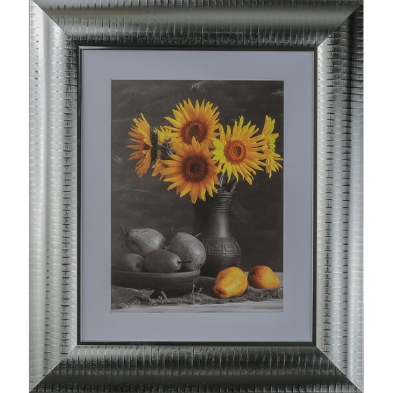 3-5/8" Polystyrene Millenial Modern Picture Frame by WholesaleArtsFrames-com 20x30, 325 Series Metallic Silver - Made in USA