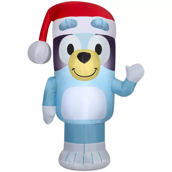 3.5' Airblown Inflatable Bluey Santa Christmas Out