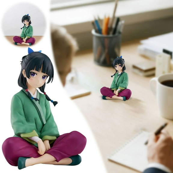 3.5" Anime The Apothecary Diaries Figurine Maomao Figure Toy(Sit Cross-Legged)