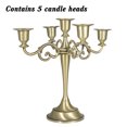 3/5Arms Metal Candle Holders Candlestick Retro Taper Holder For