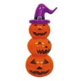 thumbnail image 1 of Blow-Up Pumpkin Stack Yard Inflatable, Orange and Purple, 3.5', Halloween by Way To Celebrate, 1 of 6
